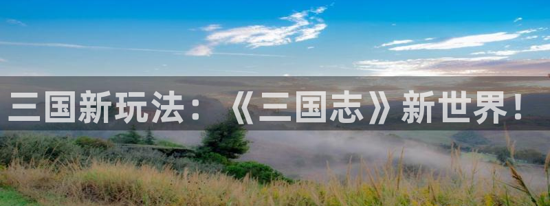 鼎点娱乐平台登陆：三国新玩法：《三国志》新世界！